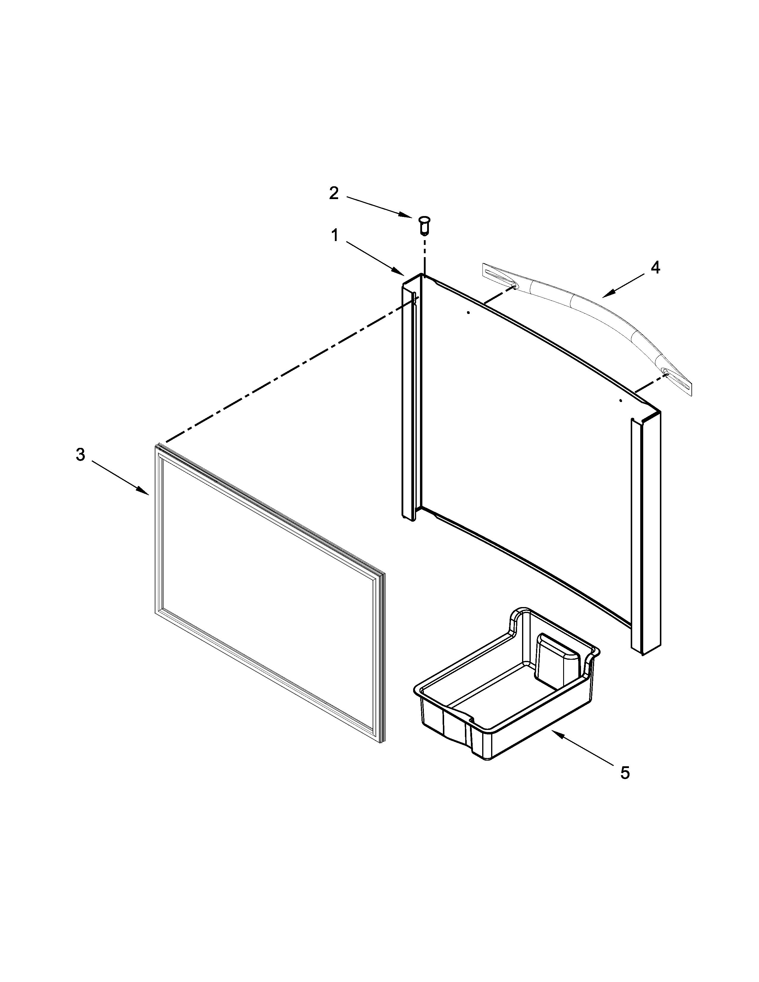 Whirlpool Refrigerator Door Parts Diagram