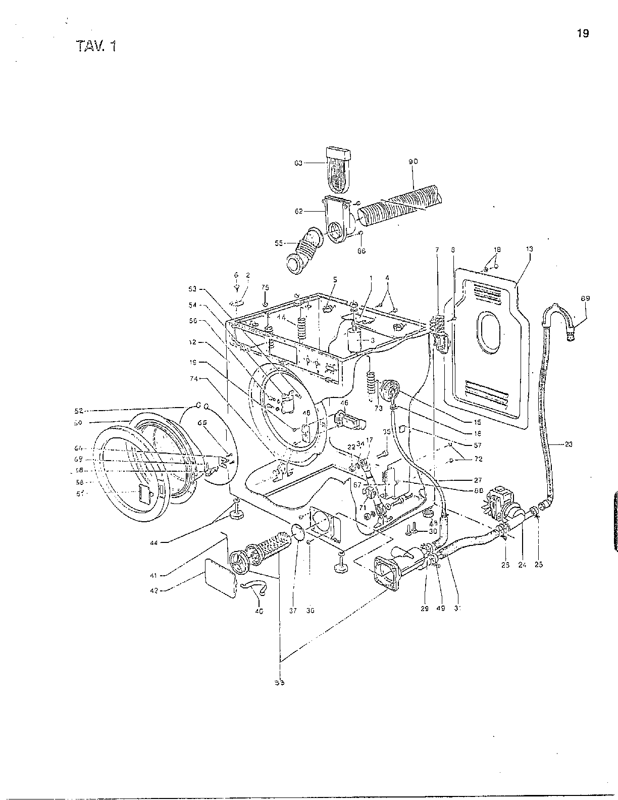 Diagram & Parts List for Model EZ1000 EquatorParts DryerParts