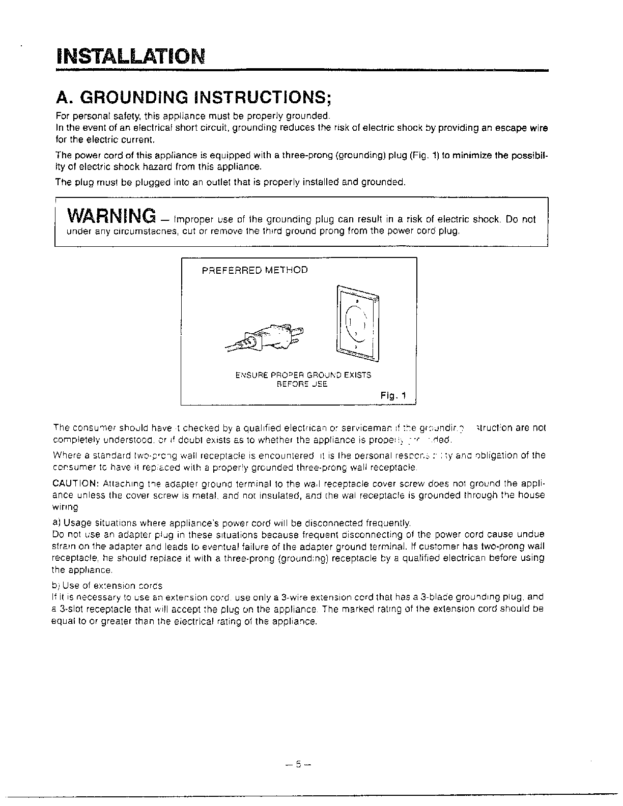 Goldstar Microwave oven Installa... Parts