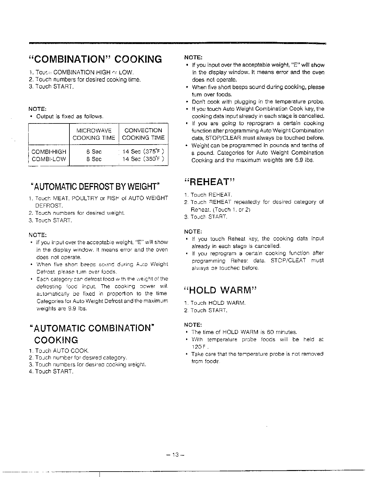Goldstar Microwave oven Operating instruct... page 2 Parts