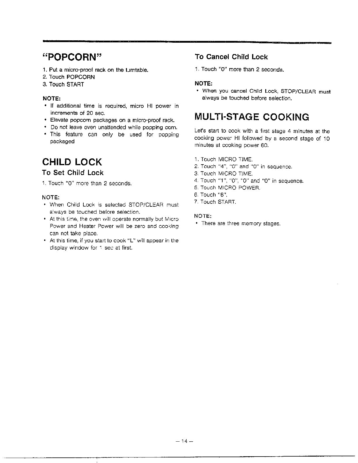 Goldstar Microwave oven Operating instruct... page 3 Parts