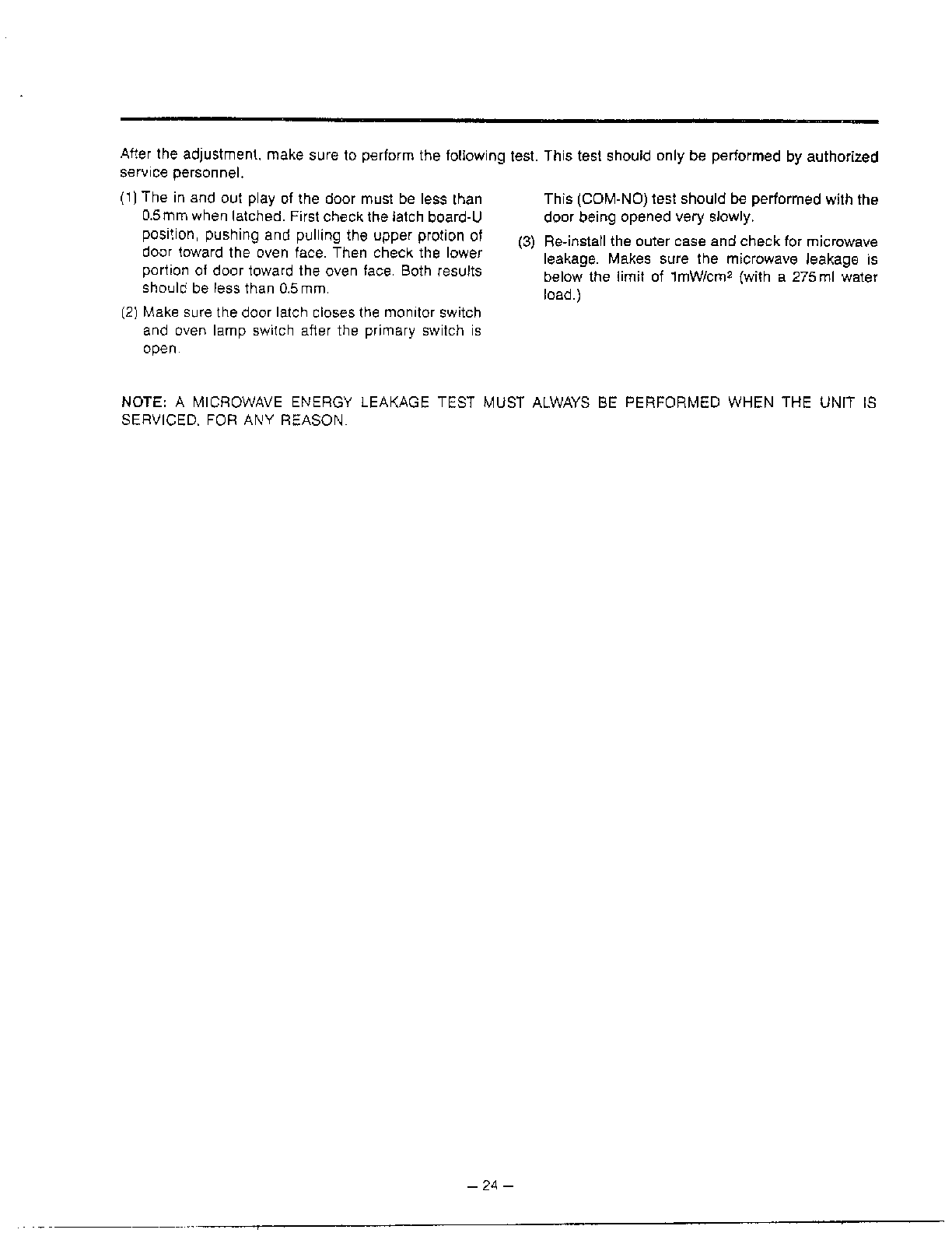 Goldstar Microwave oven Interlock system page 2 Parts