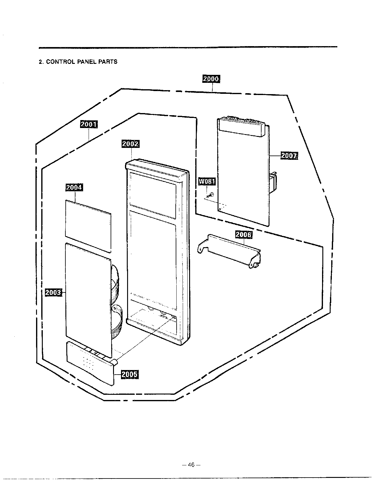 Goldstar Microwave oven Complete microwave assembly page 2 Parts