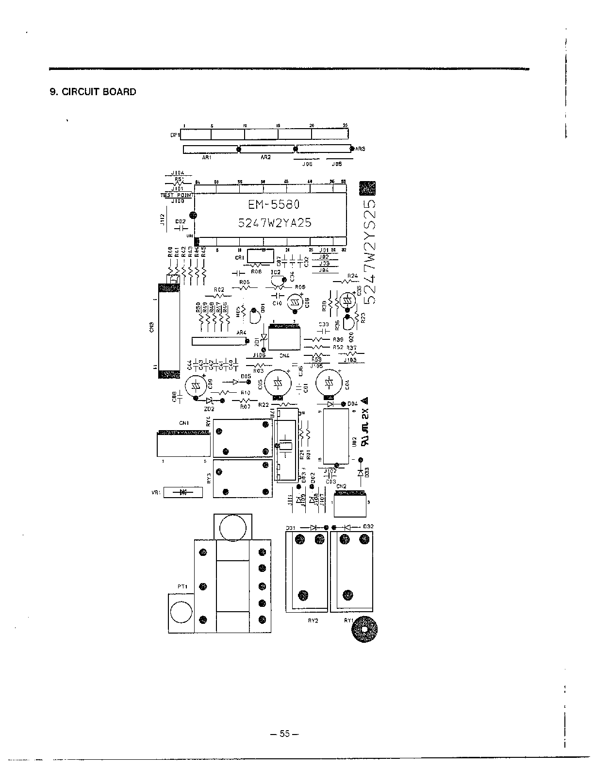 Goldstar Microwave oven Circuit board Parts