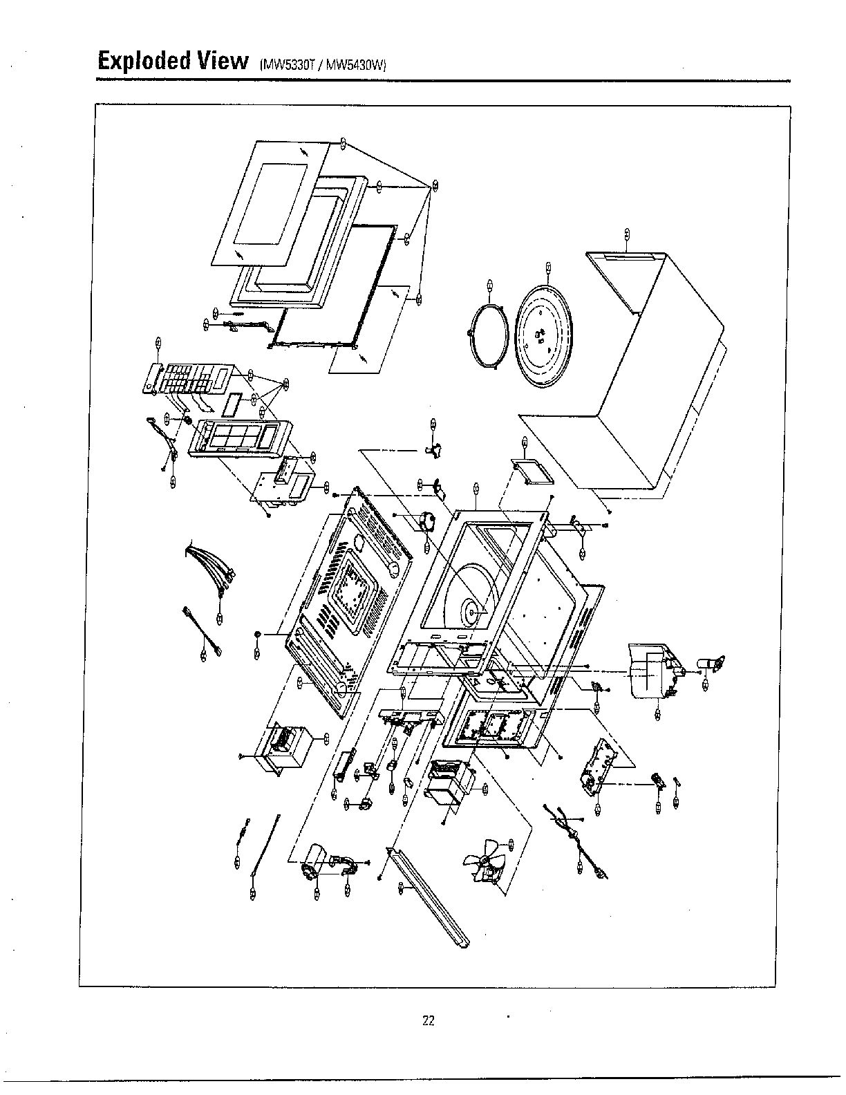 Complete Microwave Oven Diagram  U0026 Parts List For Model