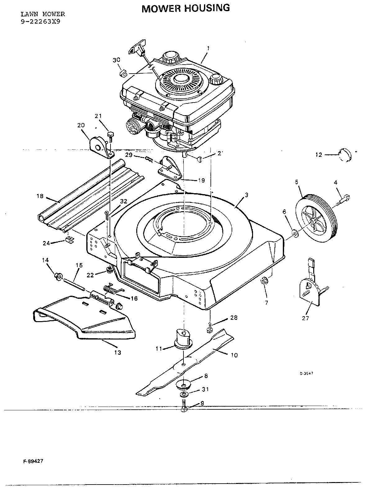 Lawn Mower Parts Breakdown