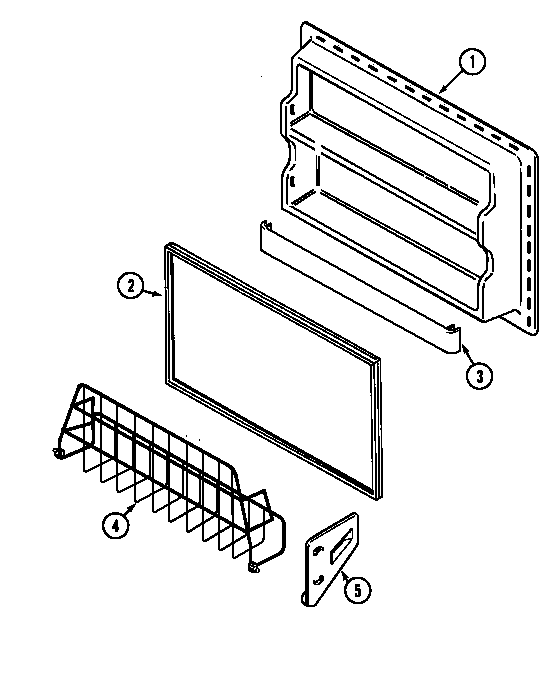 Maytag  Refrigerator  Freezer inner door (mtb1948dra) (mtb1948drb) (mtb1948drw)