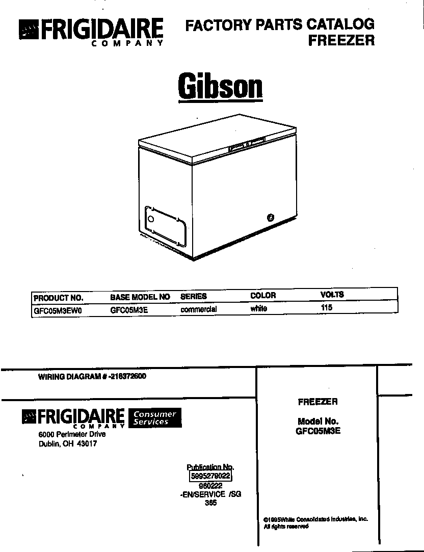 Gibson Freezer Parts