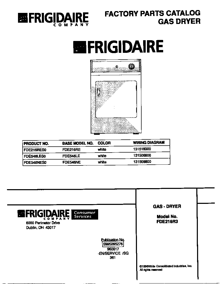 Frigidaire Frigidaire Gas Dryer