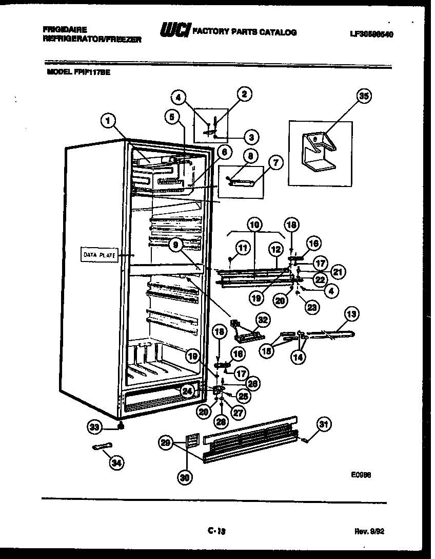 Looking for Frigidaire model PLHS269ZCB0 side-by-side 