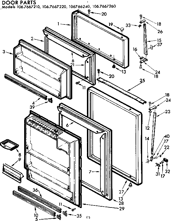 KENMORE COLDSPOT REFRIGERATOR Parts | Model 1067667210 ... sears coldspot wiring diagrams 