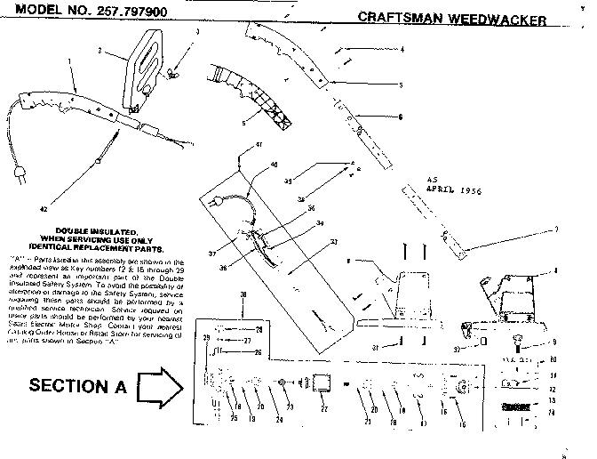 CRAFTSMAN CRAFTSMAN WEEDWACKER Parts | Model 257797900 | Sears PartsDirect