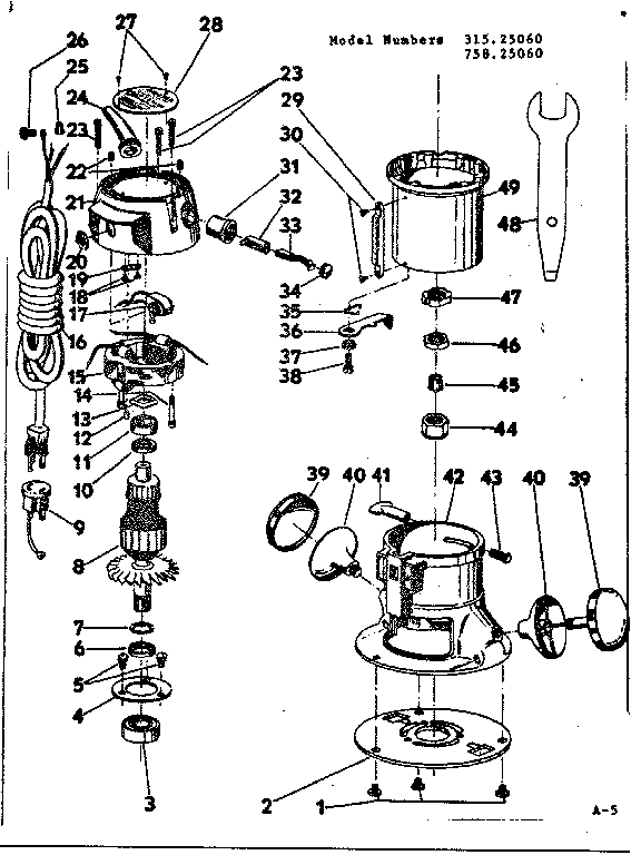 CRAFTSMAN CRAFTSMAN STANDARD DUTY ROUTER Parts | Model 31525060 | Sears