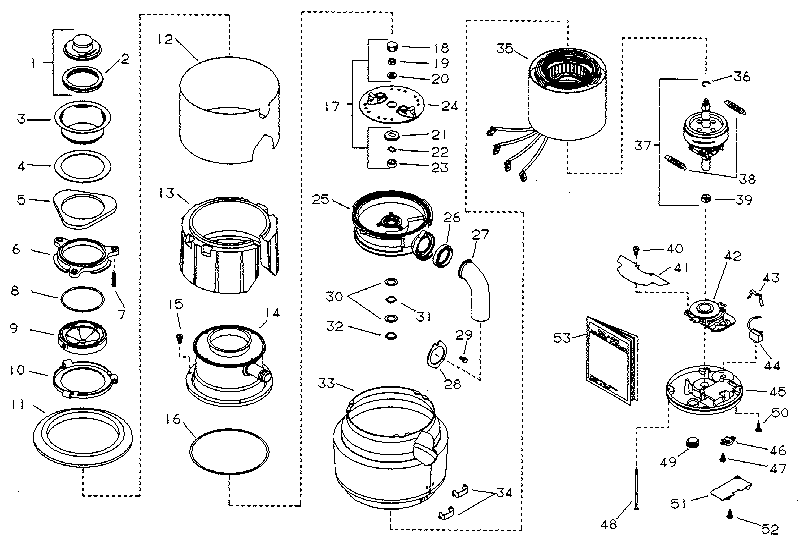 KENMORE KENMORE DISPOSER Parts | Model 6051 | Sears PartsDirect