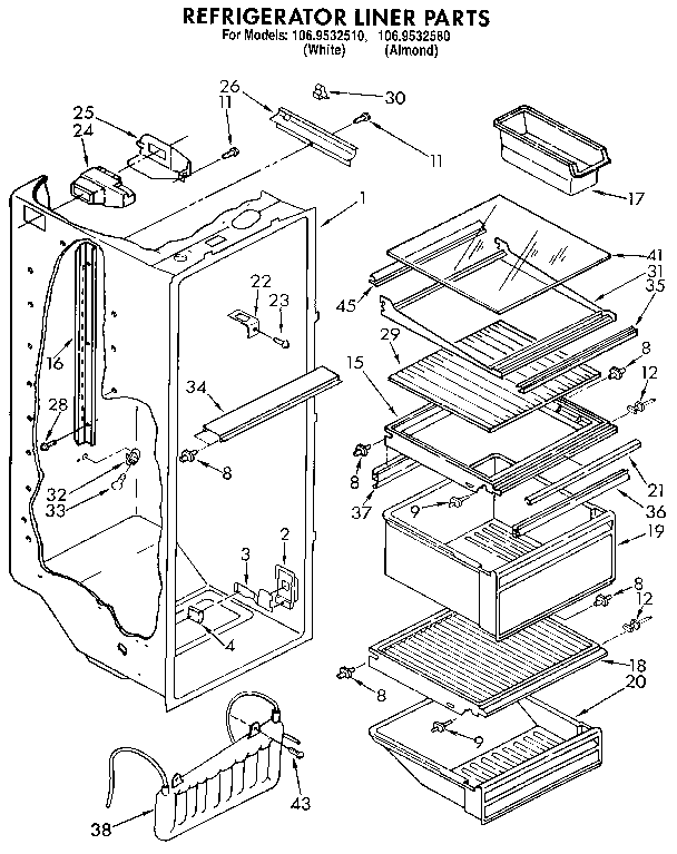 Kenmore Refrigerator Diagram Kenmore Refrigerator Diagram
