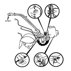 TROYBILT Rear Tine, Gas Tiller Forward Interlock System parts