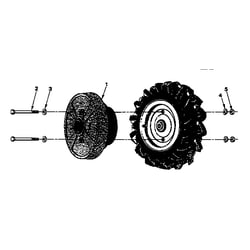 TROYBILT Rear Tine, Gas Tiller Wheel Weights parts