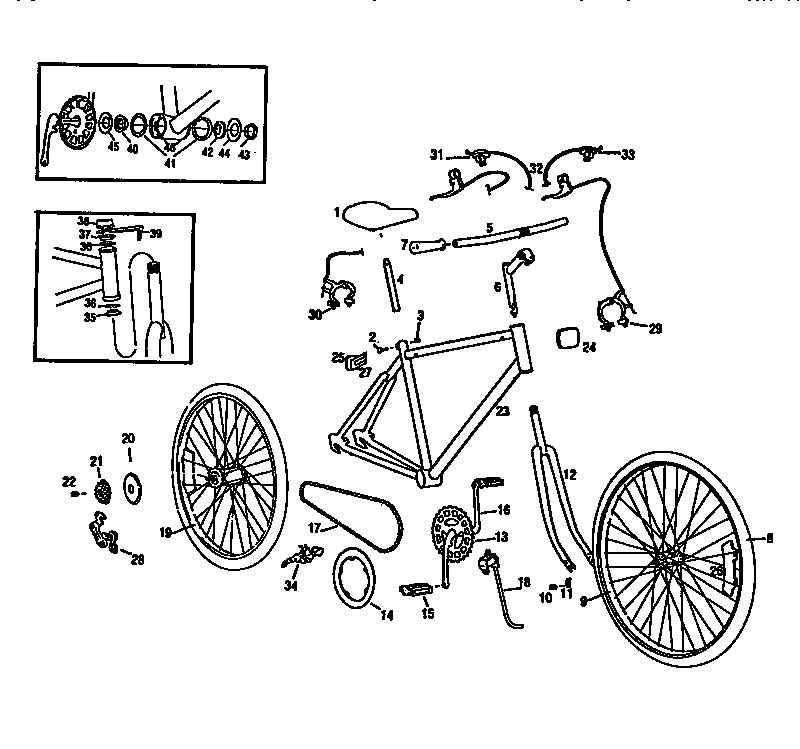 ROADMASTER 26" MOUNTAIN BICYCLE Parts | Model 3810SR | Sears PartsDirect