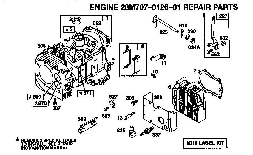 Does Briggs and Stratton offer repair diagrams for its engines?