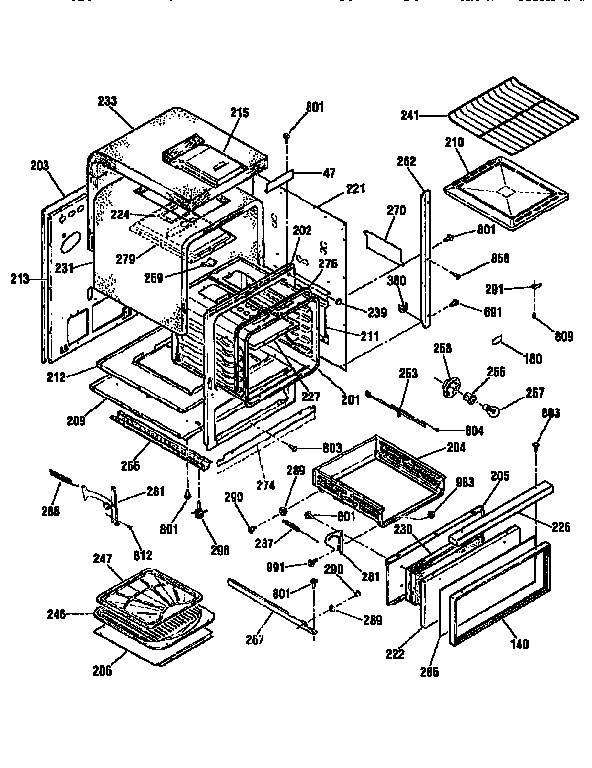 KENMORE 24" GAS BUILT-IN OVEN Parts | Model 91130169791 | Sears PartsDirect