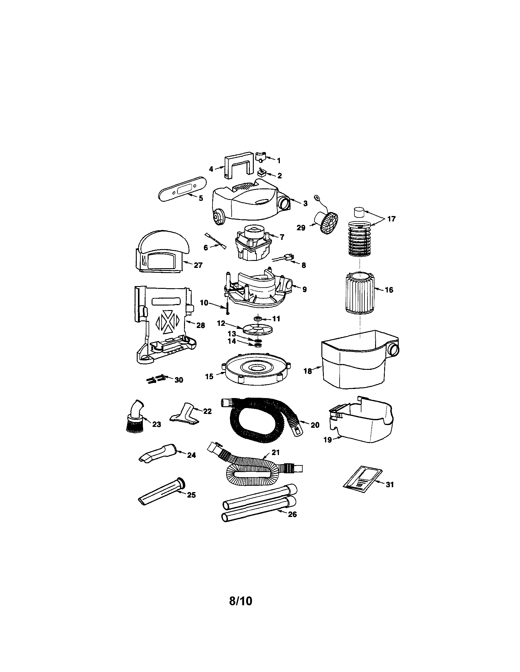 Craftsman Wet Dry Vac Parts
