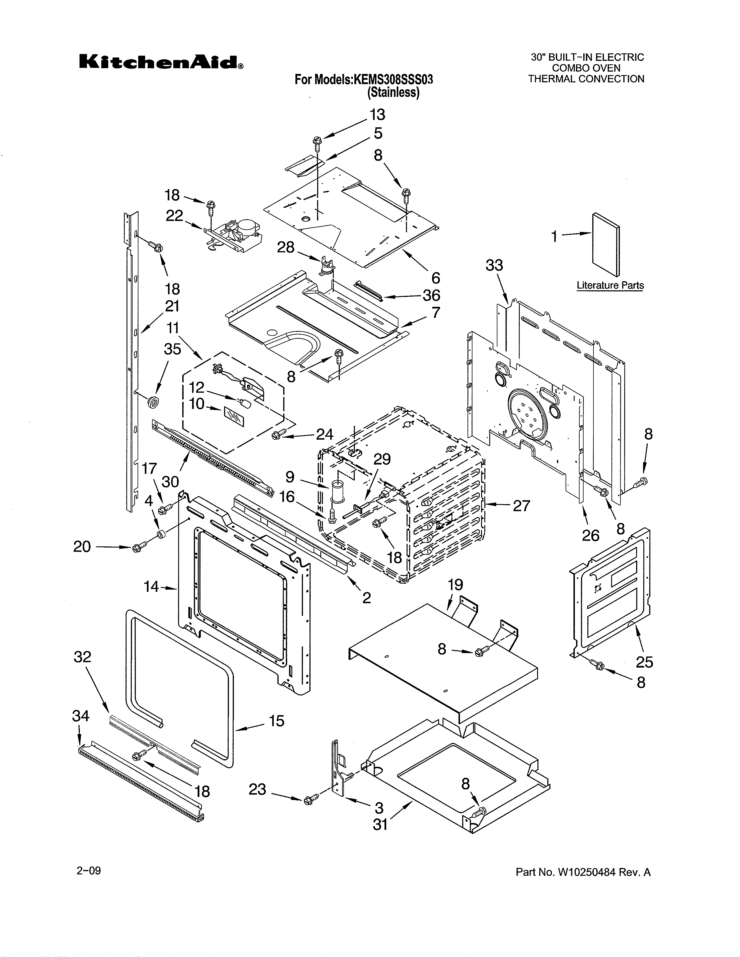 KITCHENAID OVEN Parts | Model KEMS308SSS03 | Sears PartsDirect