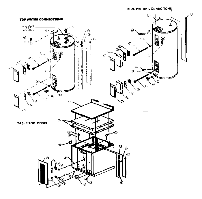 AMERICAN WATERHEATERS WATER HEATER Parts | Model E2F40LD045V | Sears