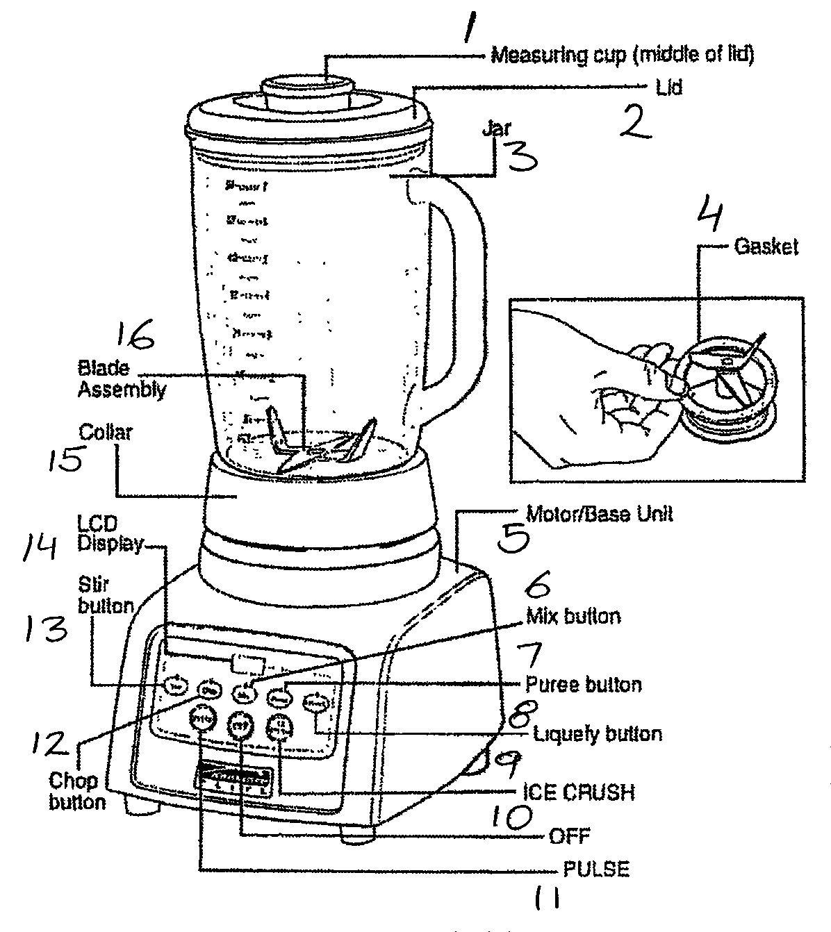 KENMORE ELITE BLENDER Parts Model 10090001 Sears PartsDirect