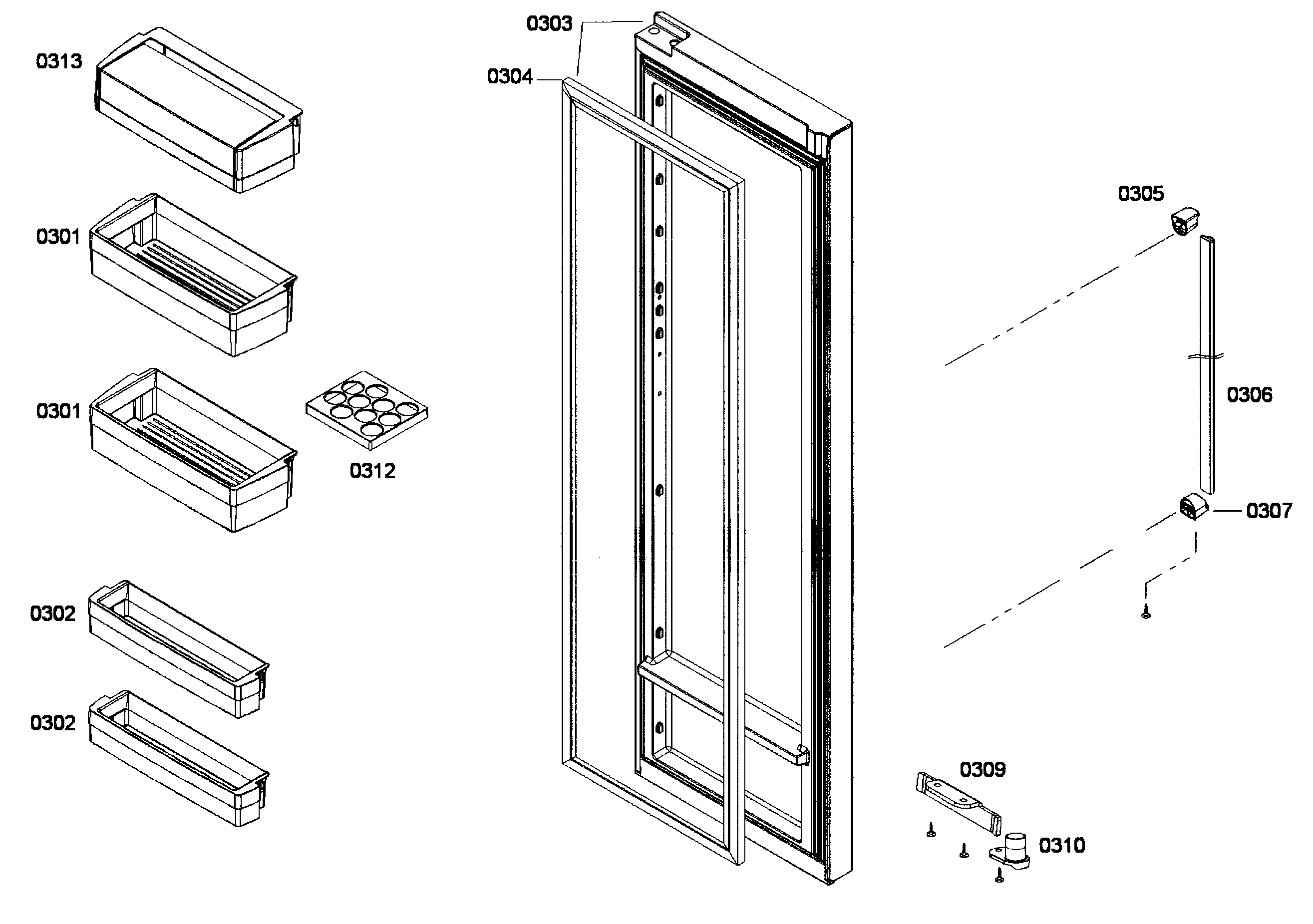 BOSCH REFRIGERATOR Parts | Model B22CS30SNS01 | Sears PartsDirect