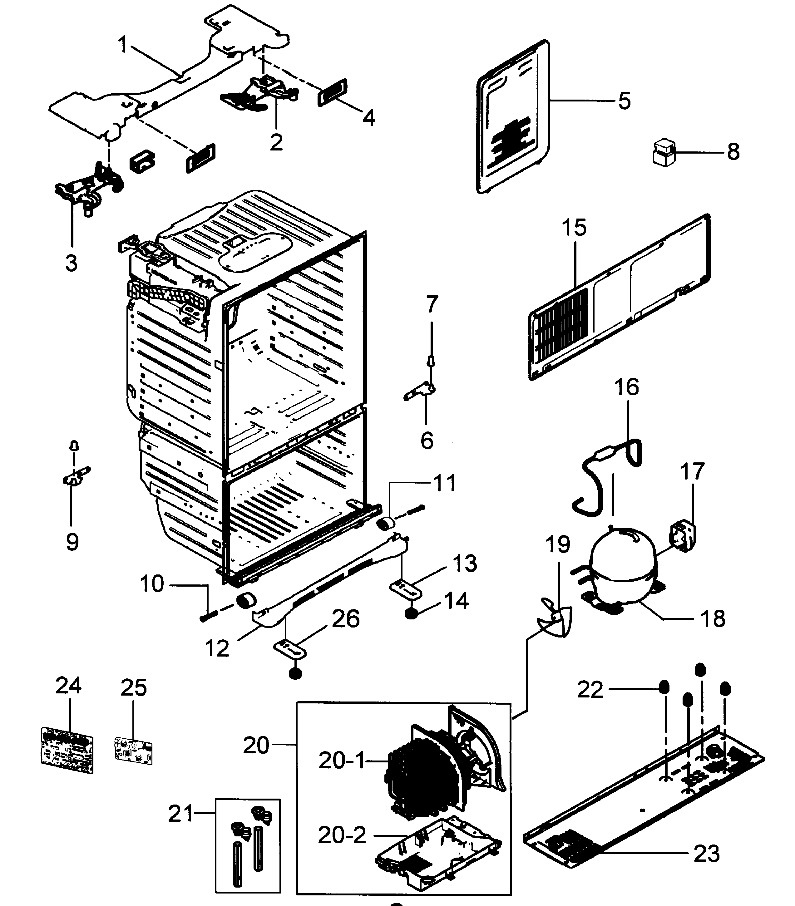 SAMSUNG REFRIGERATOR Parts | Model rfg298hdrsxaa0000 | Sears PartsDirect