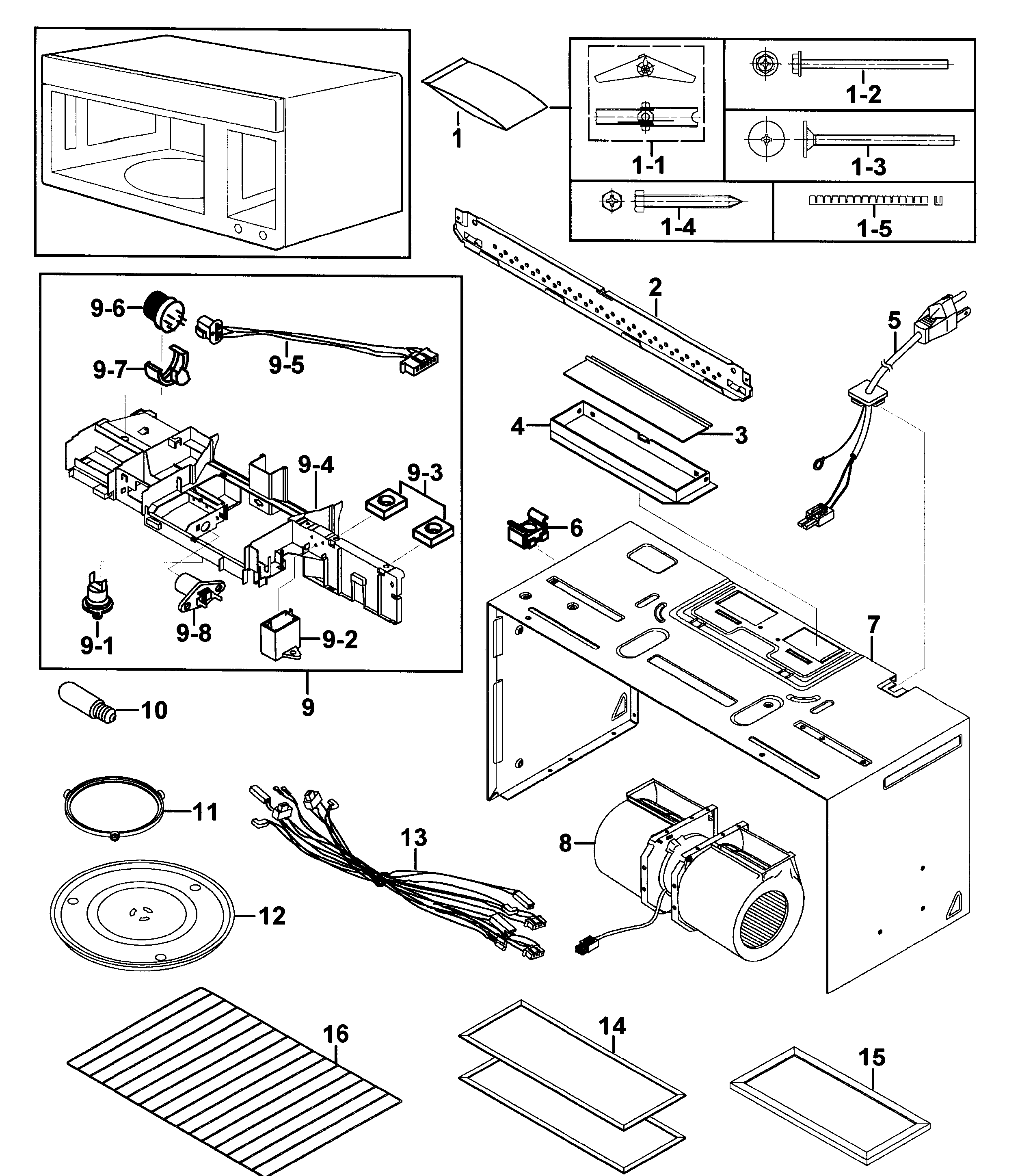 Samsung Microwave Parts Manual