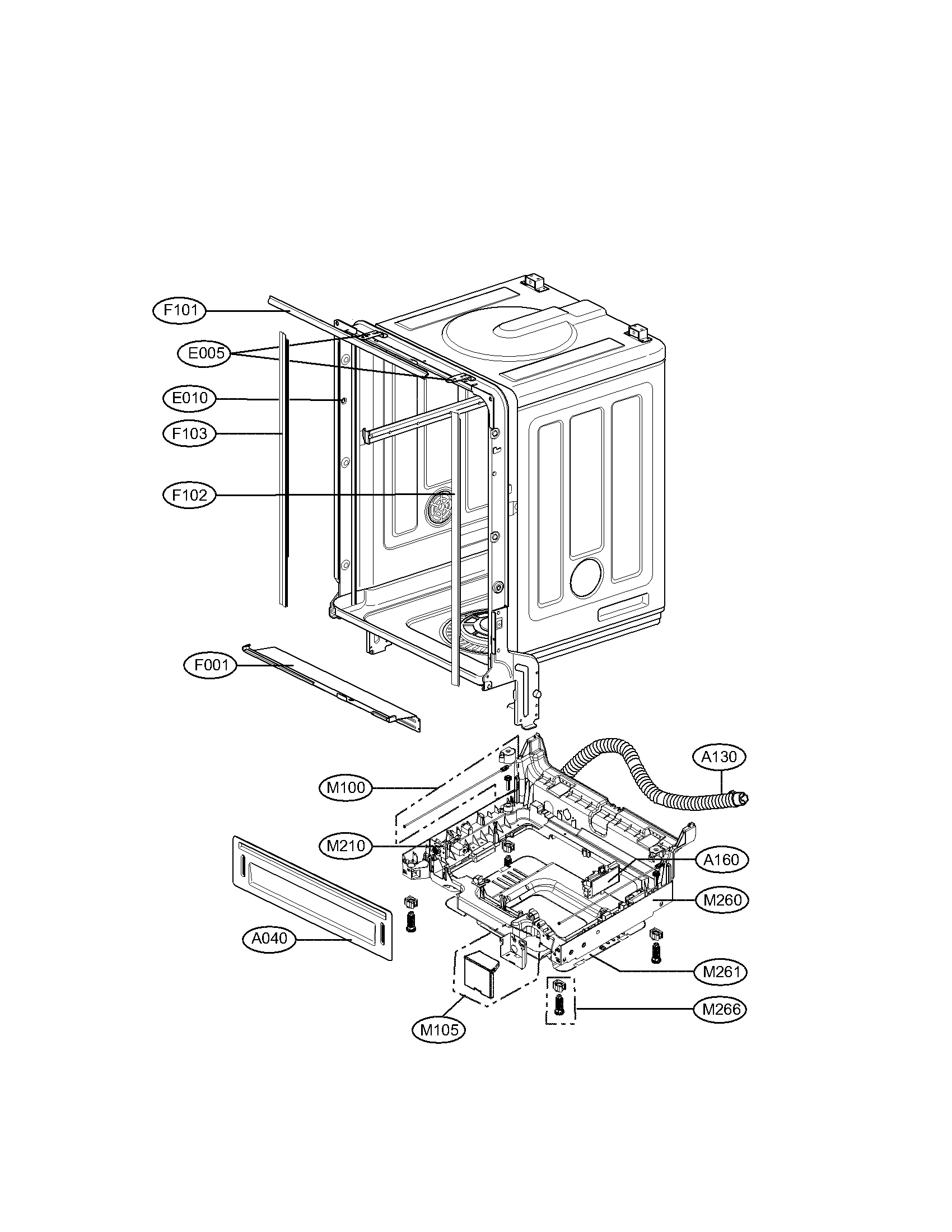 LG DISHWASHER Parts | Model lds5811bb | Sears PartsDirect