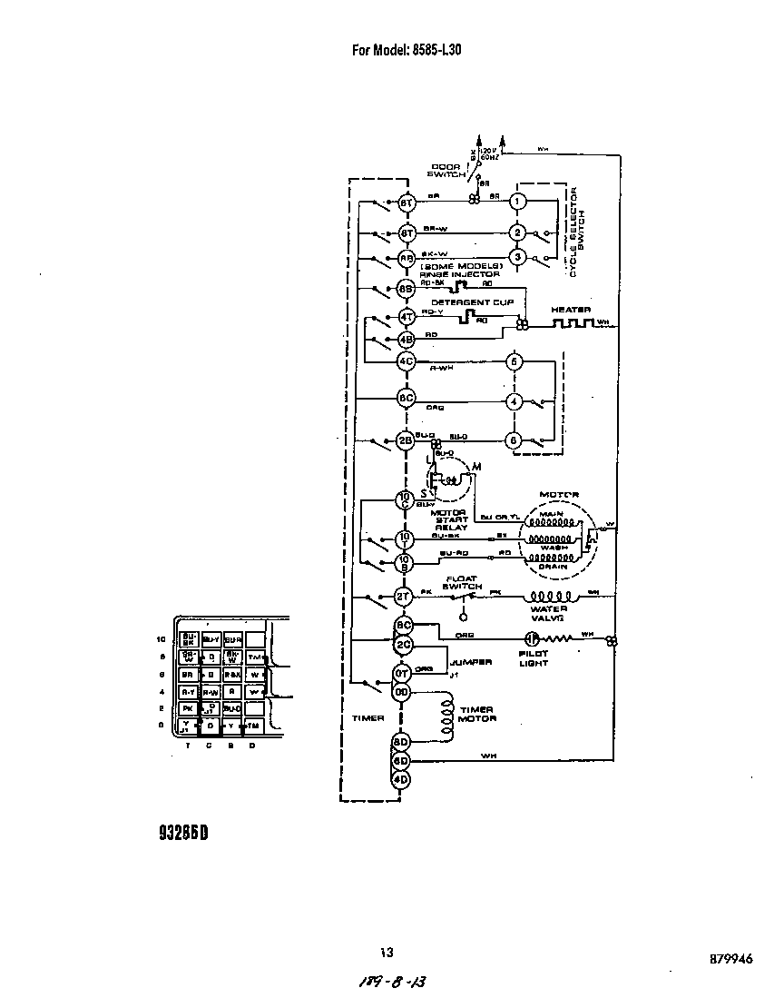ROPER Dishwasher Parts | Model 8585L30 | Sears PartsDirect roper dishwasher diagram 