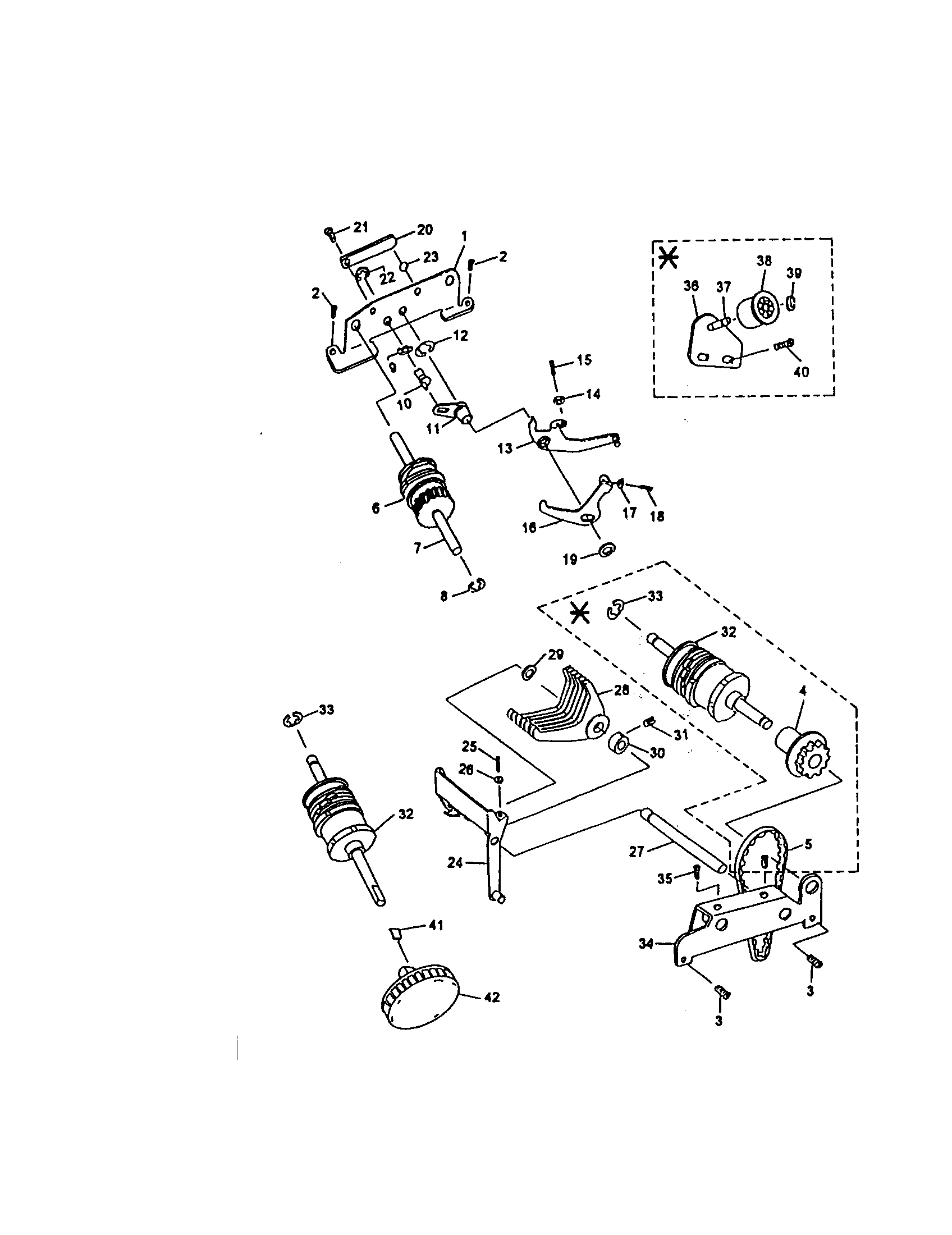 WHITE Sewing machine Zigzag generating Parts