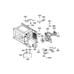 KENMORE Countertop Microwave Oven Interior parts