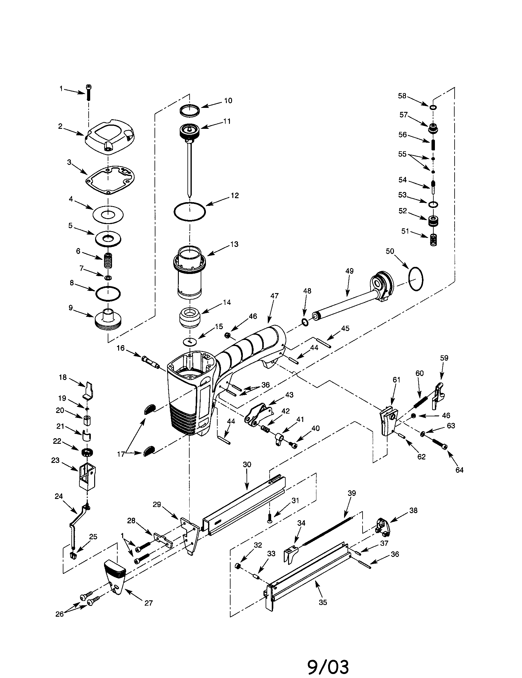 CRAFTSMAN STAPLER Parts Model 351181700 Sears PartsDirect
