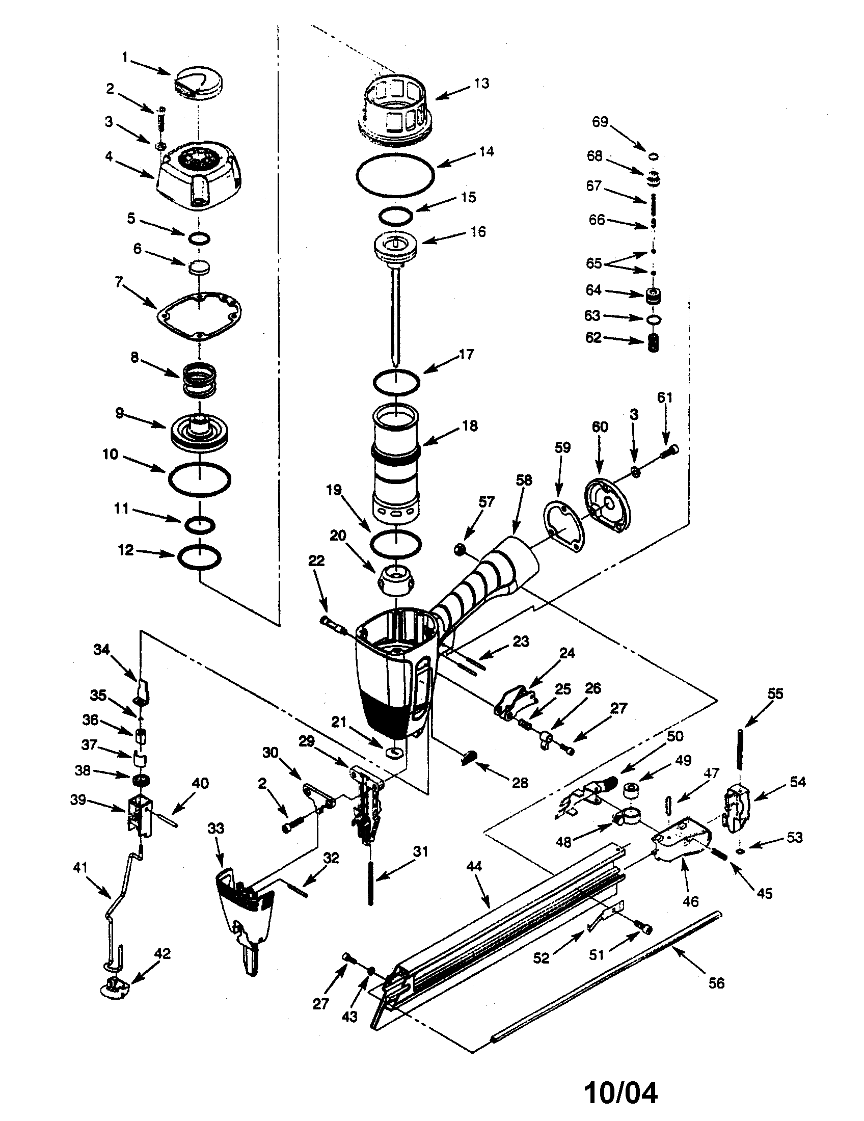 CRAFTSMAN NAILER Parts Model 351181770 Sears PartsDirect
