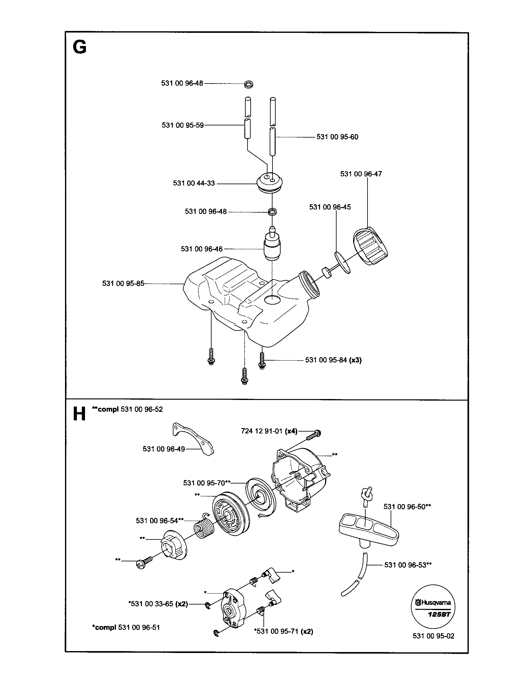 Husqvarna Backpack Blower Parts Diagram » STRONGER