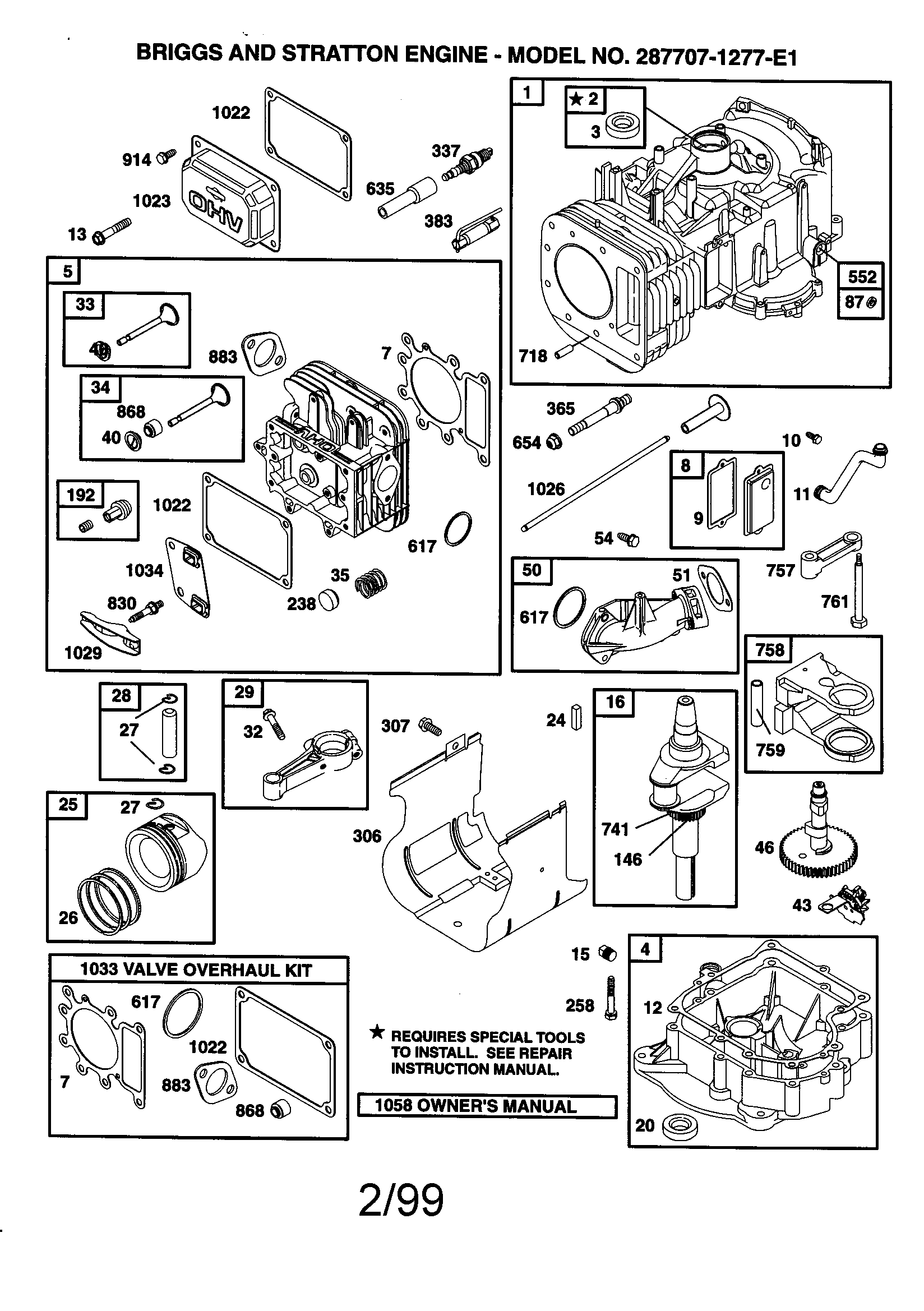 BRIGGS & STRATTON ENGINE Parts | Model 287707-1277-e1 | Sears PartsDirect
