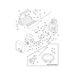 ice maker kenmore refrigerator parts mount number sears