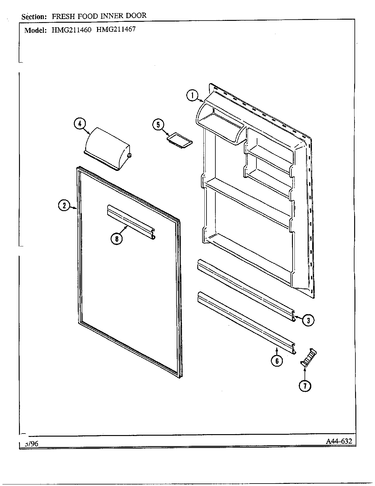 ADMIRAL ADMIRAL REFRIGERATOR Parts Model HMG211460 Sears PartsDirect