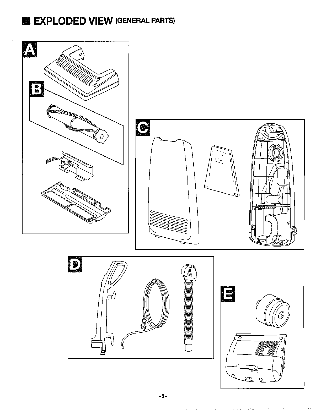 PANASONIC VACUUM CLEANER Parts Model MC6855 Sears PartsDirect