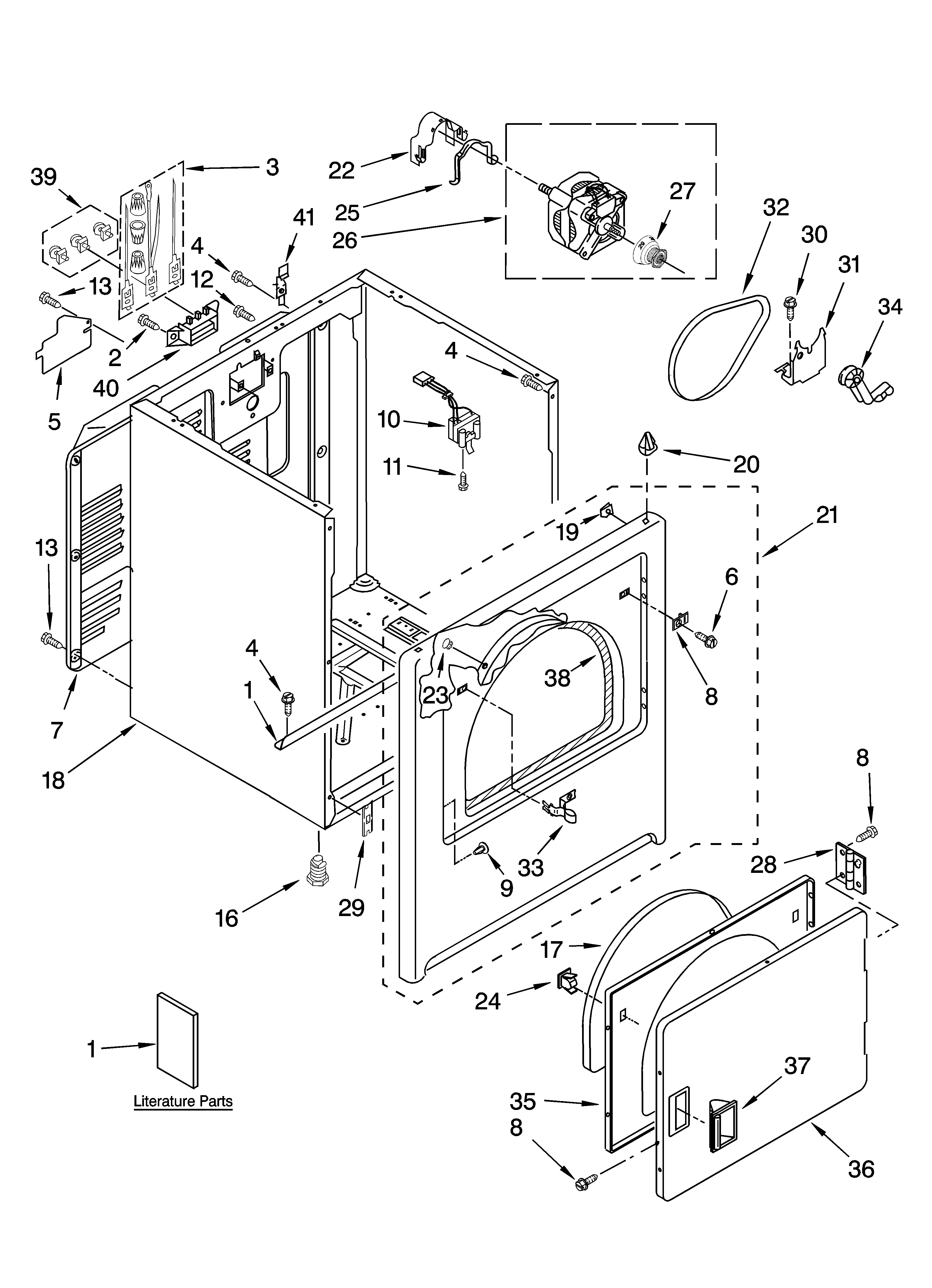 ADMIRAL RESIDENTIAL DRYER Parts | Model AED4475TQ0 | Sears PartsDirect