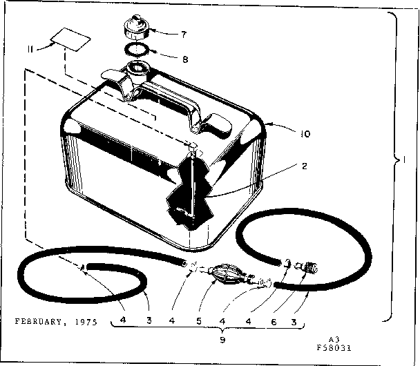 Remote gasoline tank