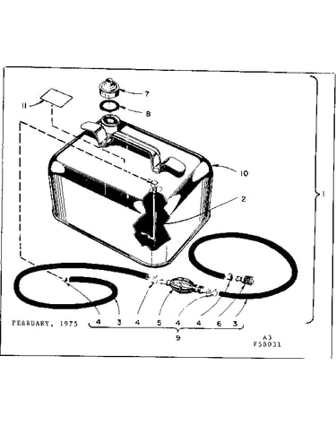 Remote gasoline tank