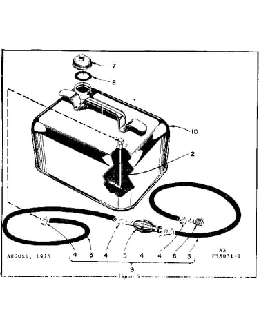 Fuel tank and line