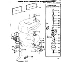 Craftsman 217585120 power head, carburetor & column assembly diagram