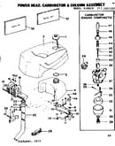 Power head, carburetor & column assembly