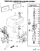 Power head, carburetor & column assembly