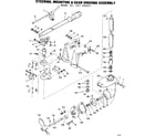 Craftsman 217585121 steering, mounting & gear housing assembly diagram
